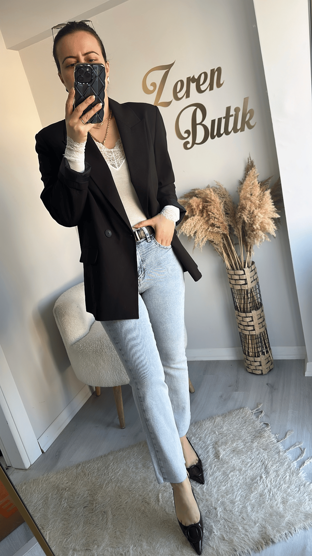 ACI KAHVE BLAZER CEKET