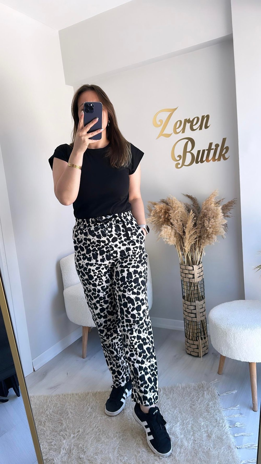 LEOPAR DENIM PANTOLON