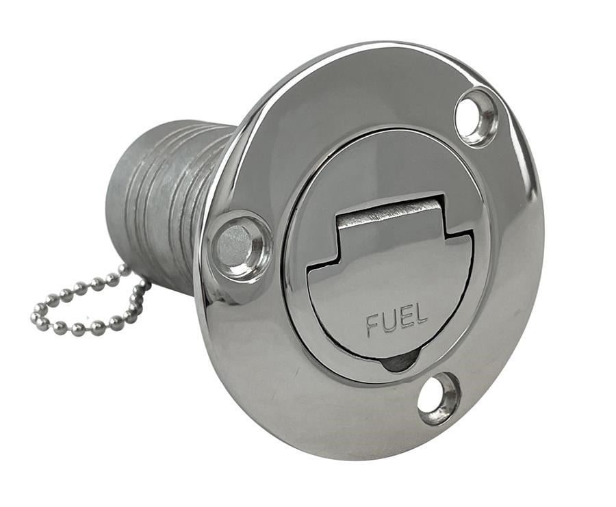 Paslanmaz Yakıt Dolum Kapağı, Kulplu Kilitsiz 38mm Fuel