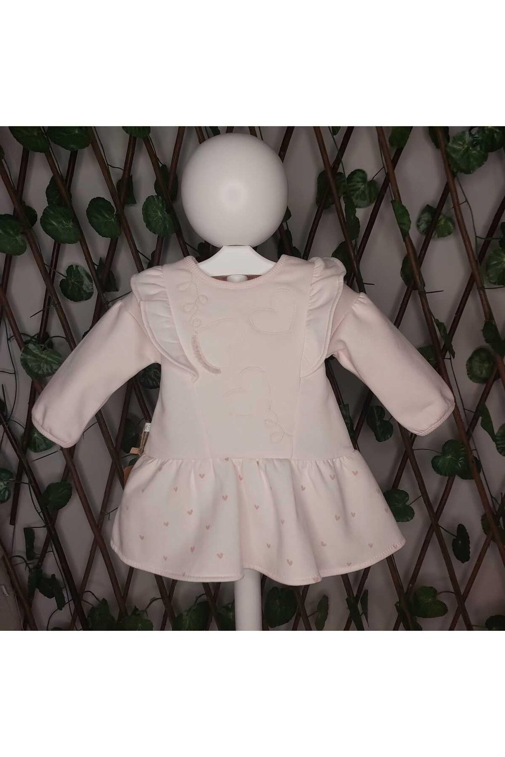 1-3 Aylık 56-62 Cm Kışlık %100 Pamuk Dışı Penye İçi Polar Bebek Çocuk Elbise
