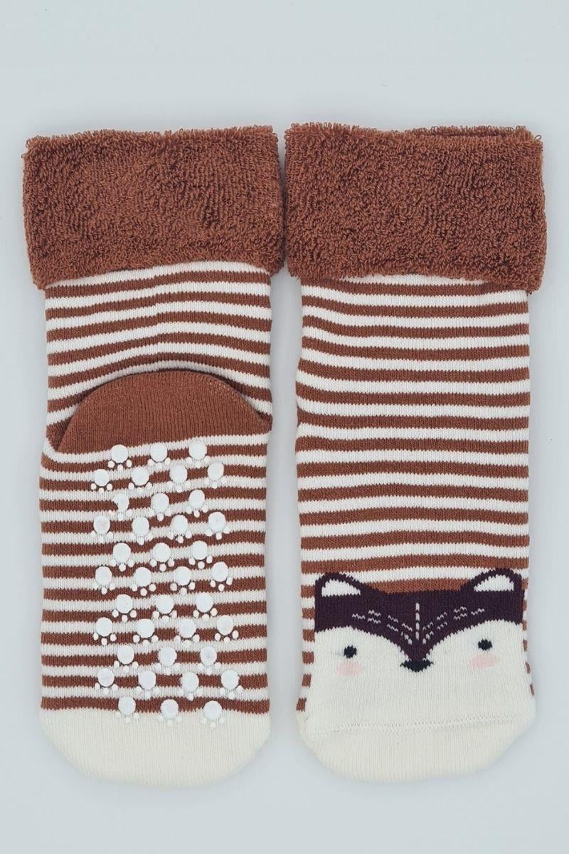 3 Çift Havlu Pamuklu Kaydırmaz Taban  Kışlık Erkek Çocuk Ve Bebek Soket Çorap