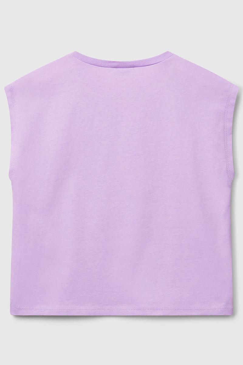 United Colors of Benetton Kız Çocuk G Tshirt Lila 3JERC10PB