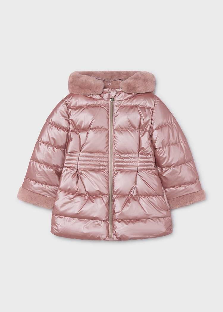Mayoral Kışlık Kız Çocuk Kapşonlu Anorak Mont Gri 4 Yaş-10 Yaş