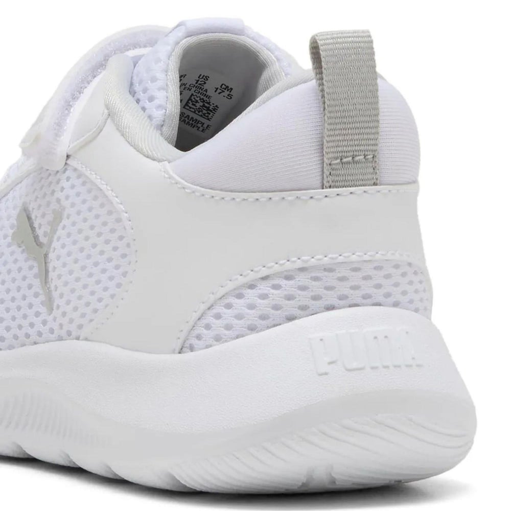 Puma Fun Racer 2 AC+ PS-White-Cool Light Gray Çocuk Ayakkabı-Beyaz