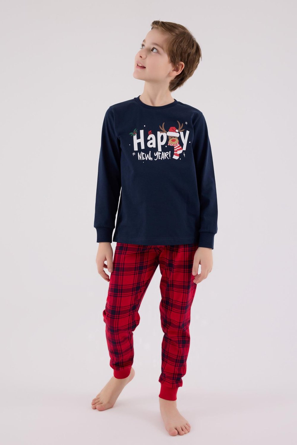RolyPoly Erkek Çocuk Uzun Kol Pijama Takım Lacivert