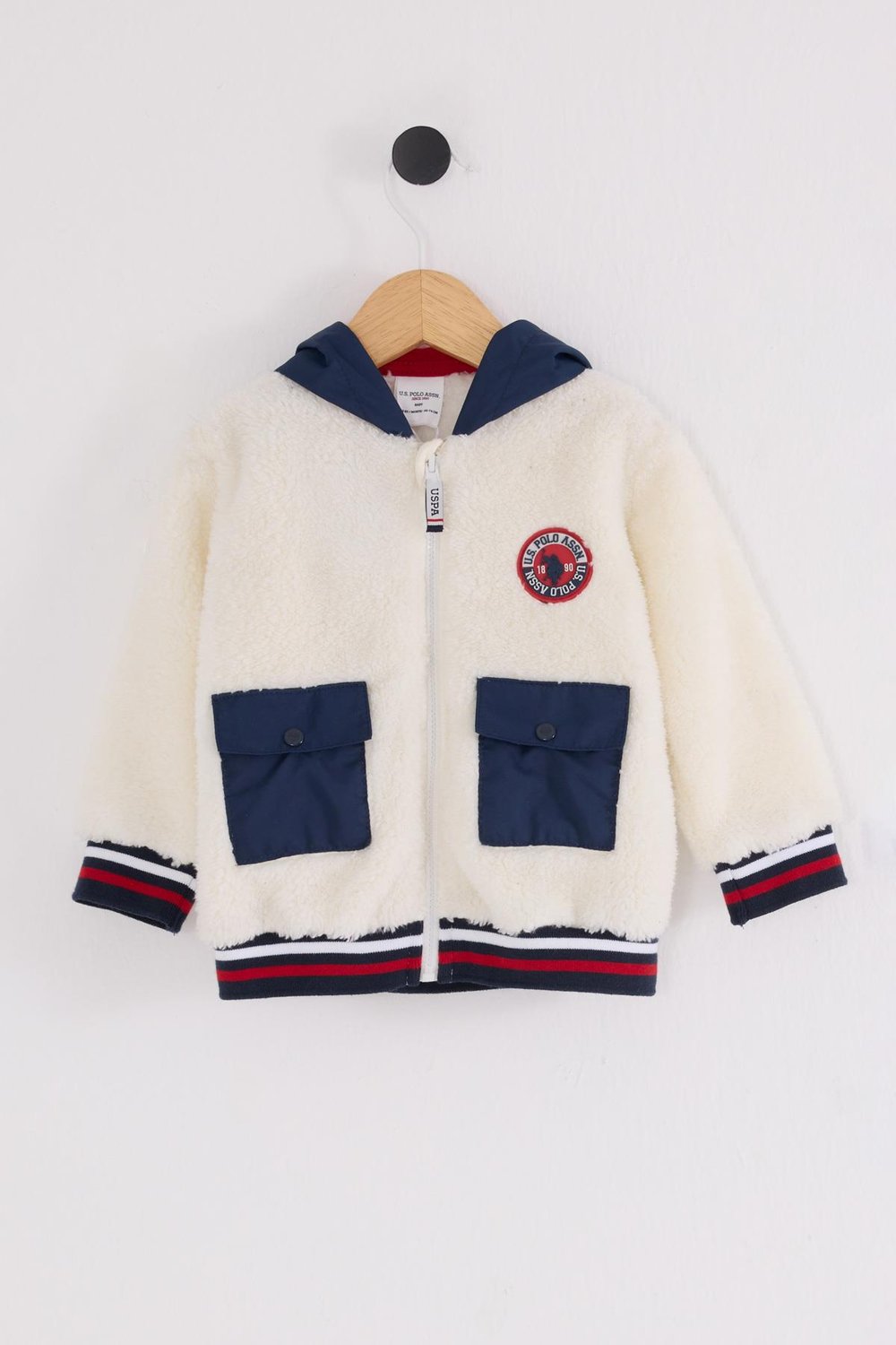 U.S. Polo Assn Erkek Bebek USB2538  Bebek Mevsimlik Mont  Beyaz