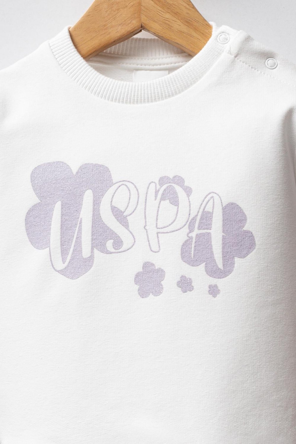 U.S. Polo Assn Kız Bebek 2li Takım Lila 