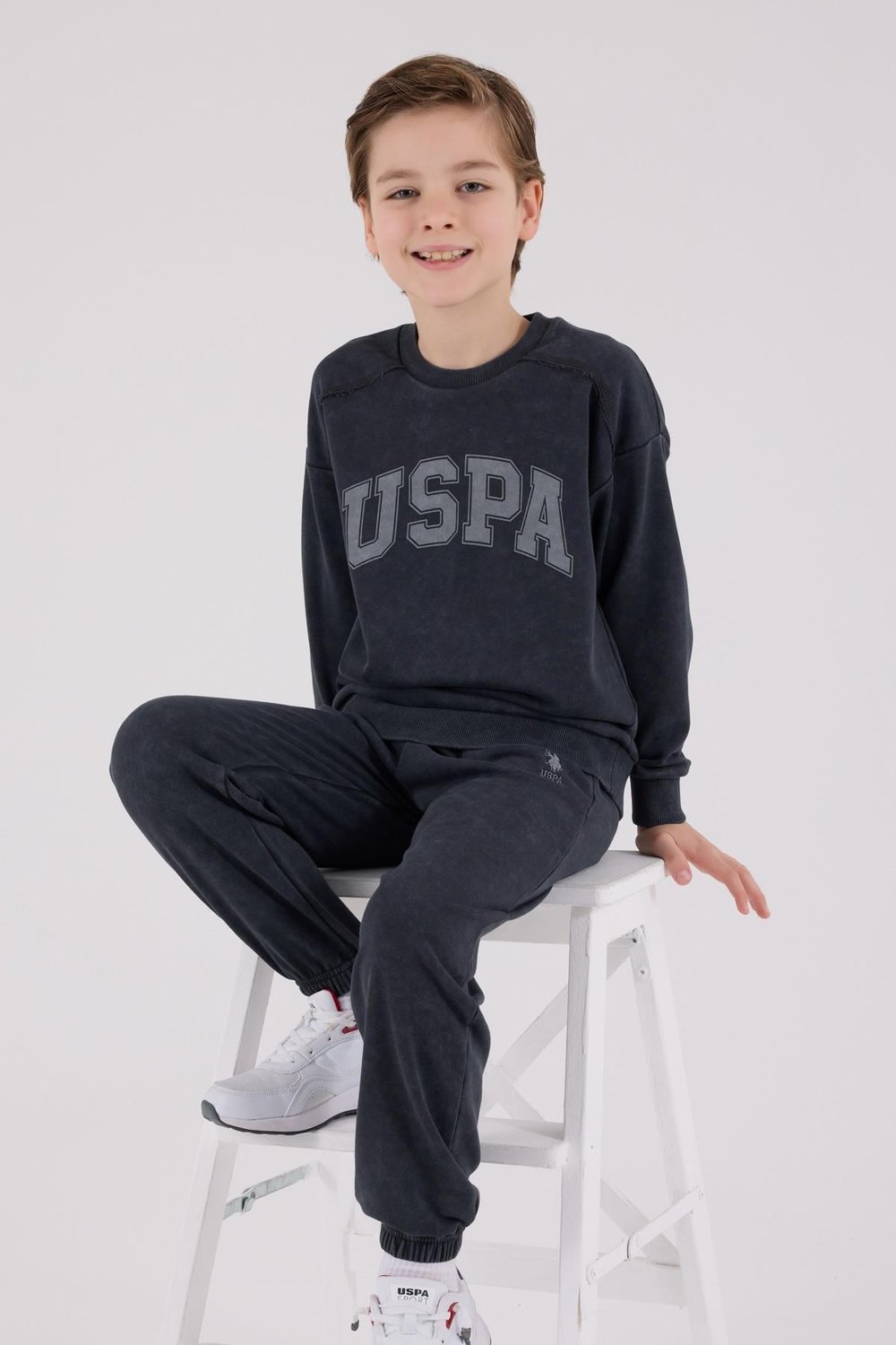 U.S. Polo Assn Erkek Çocuk Eşofman Takımı Antrasit