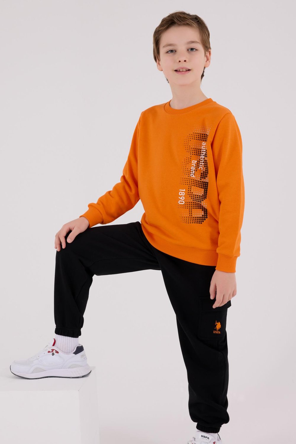 U.S. Polo Assn Erkek Çocuk Eşofman Takımı Turuncu