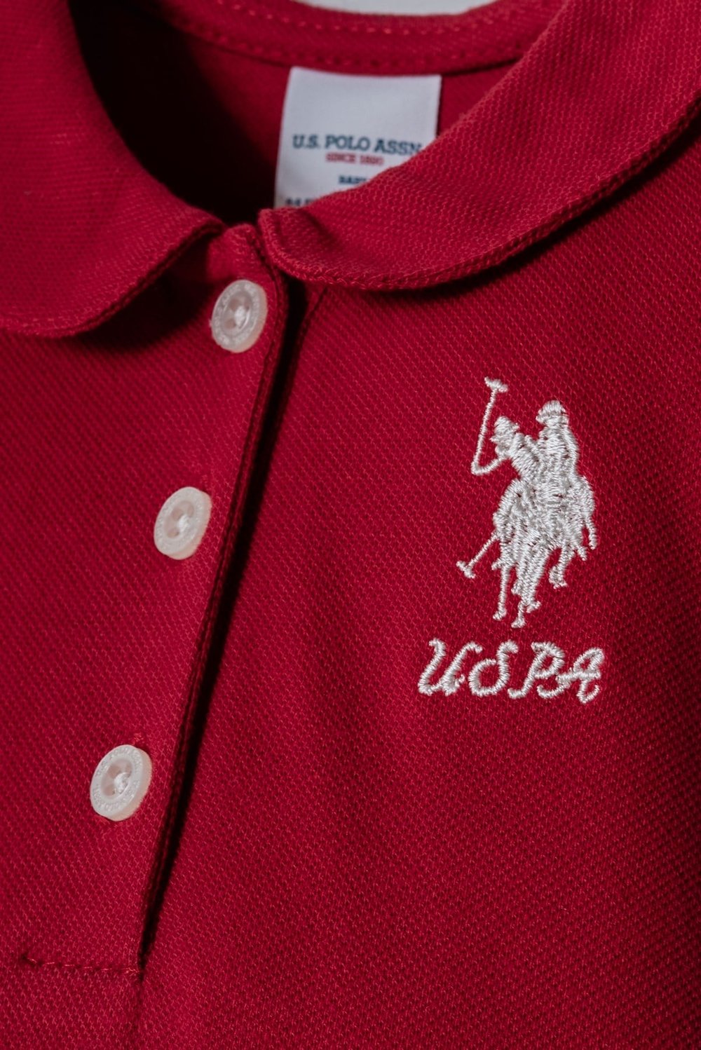 U.S. Polo Assn Kız Bebek Elbise Kırmızı