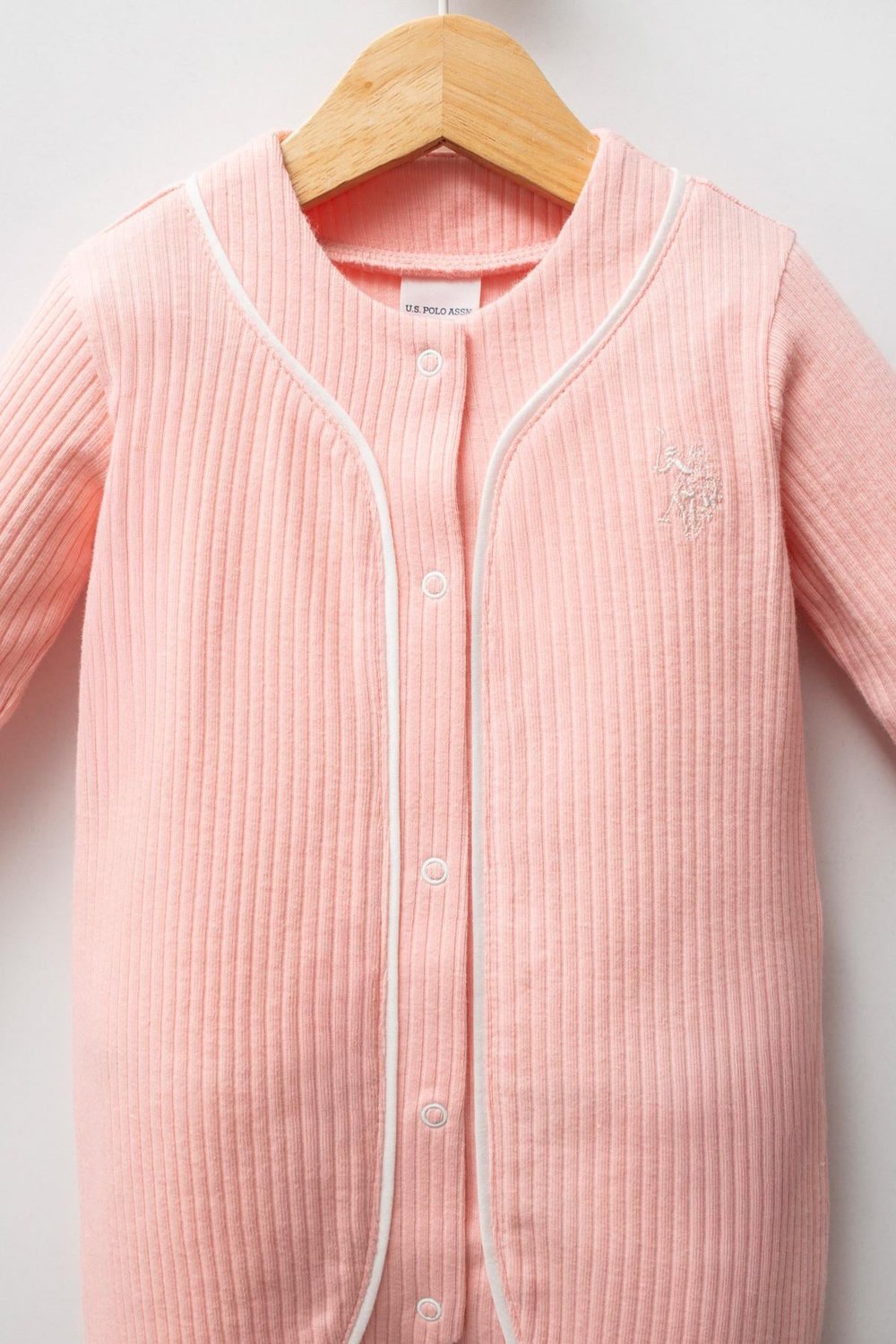 U.S. Polo Assn Kız Bebek Tulum Açık Pembe