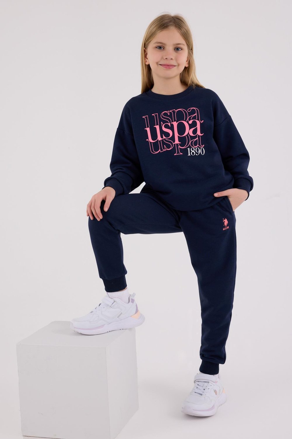 U.S. Polo Assn. Kız Çocuk Eşofman Takımı Lacivert