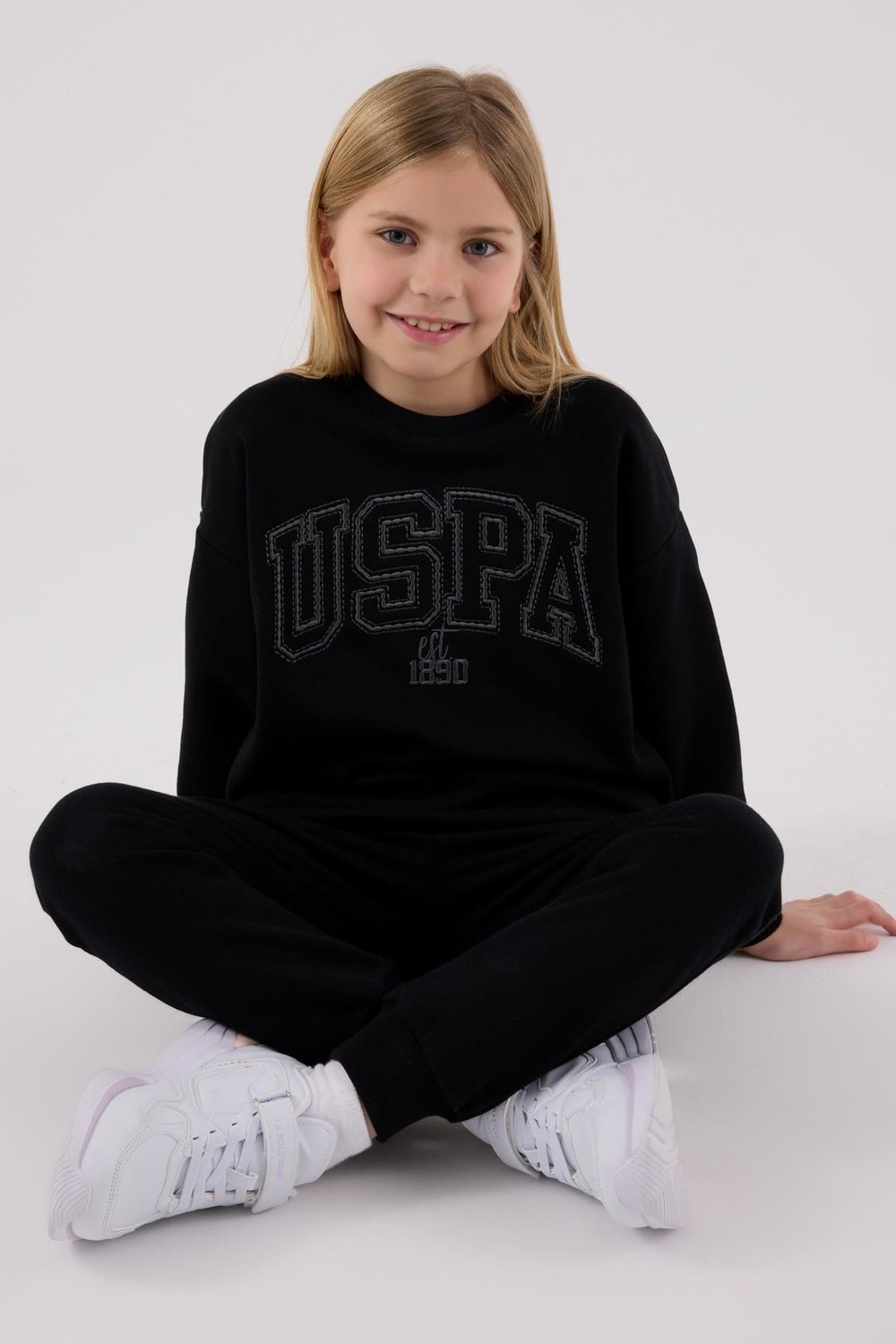 U.S. Polo Assn. Kız Çocuk Eşofman Takımı Siyah