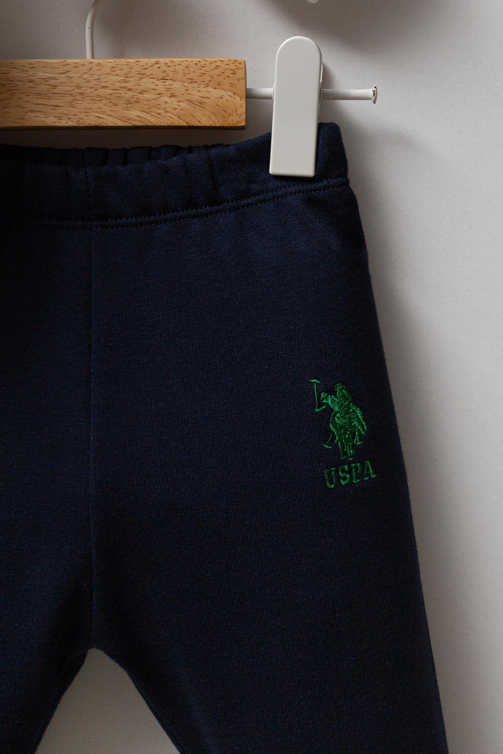 U.S. Polo Assn. Erkek Bebek 2li Takım Beyaz-Yeşil