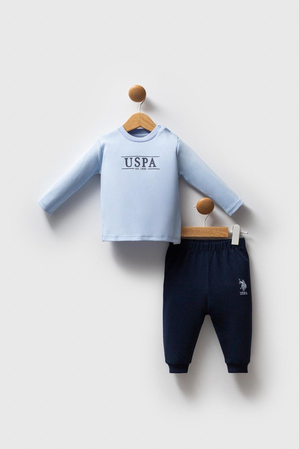 U.S. Polo Assn. Erkek Bebek 3lü Takım Lacivert