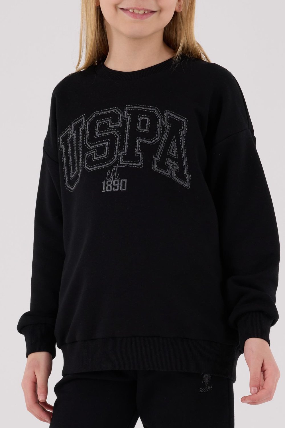 U.S. Polo Assn. Kız Çocuk Eşofman Takımı Siyah
