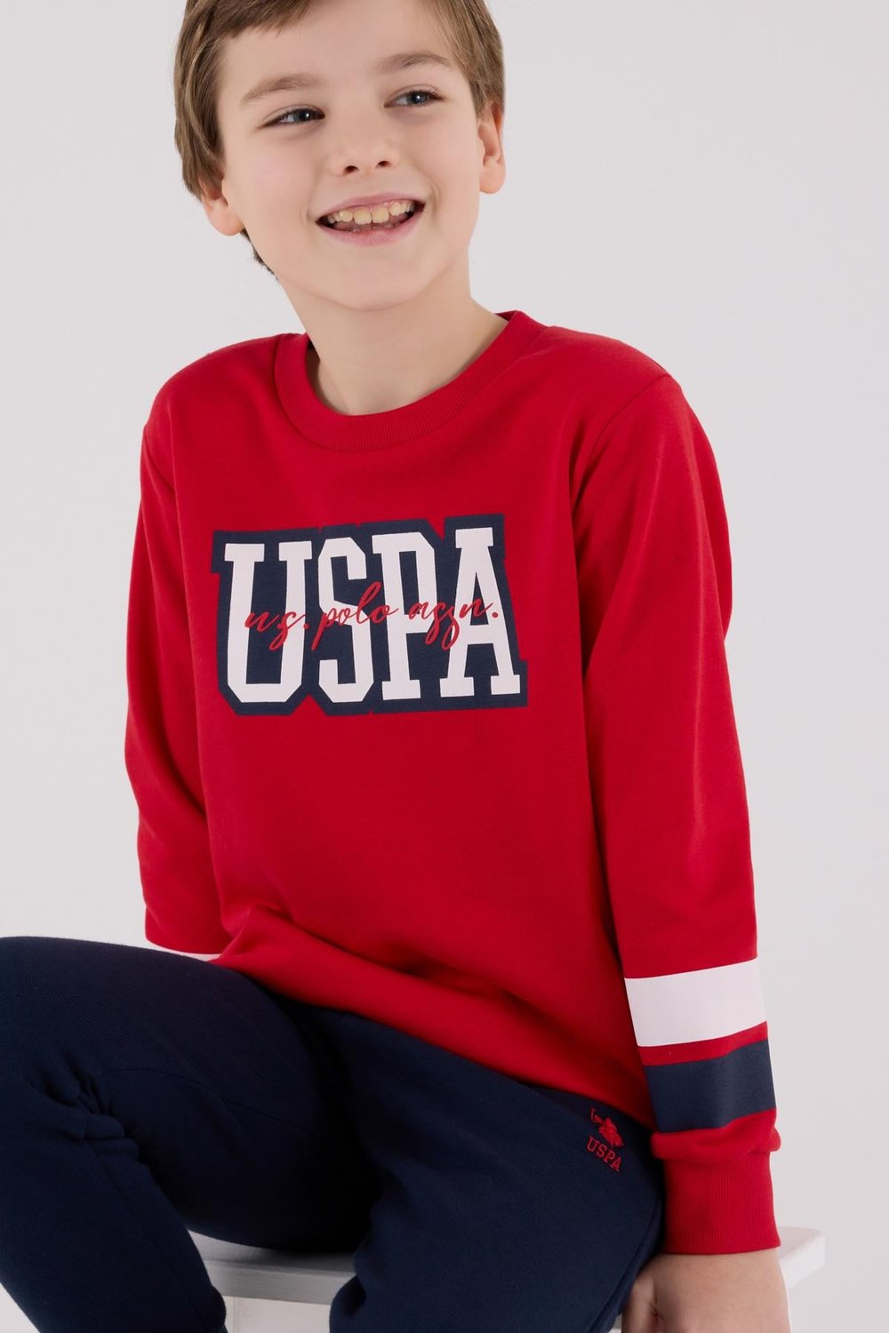 U.S. Polo Assn. Erkek Çocuk Eşofman Takımı Kırmızı