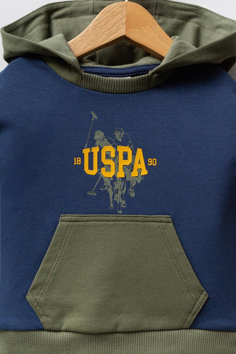 U.S. Polo Assn. Erkek Bebek 2li Takım K.İndigo - Hardal