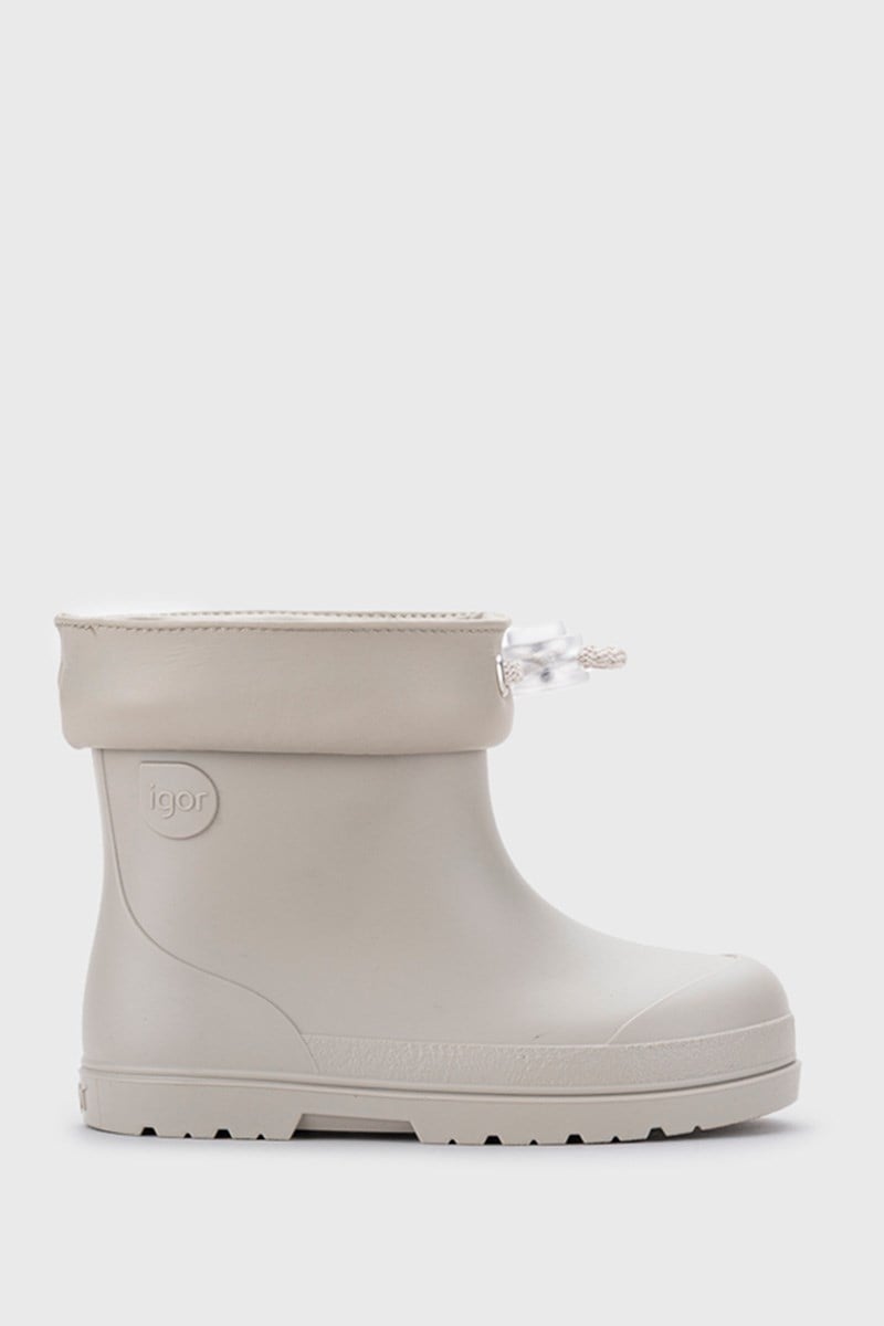 Unisex Çocuk Yağmur Botu Su Geçirmez Kaymaz Tabanlı Büzgü Bağcıklı Günlük Kısa Çizme W10305 MENDI