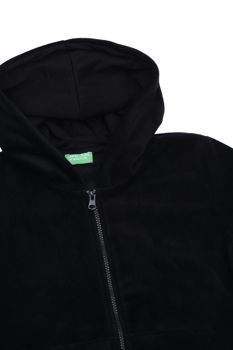 United Colors of Benetton BNT-B21878 Erkek Çocuk   Sweatshirt Polar Siyah