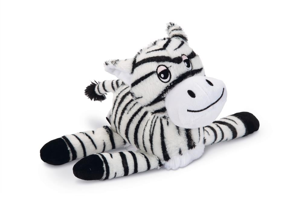 Beeztees Köpek Oyuncağı, Sesli, Zebra, Peluş, Siyah/Beyaz, 25x17x10cm
