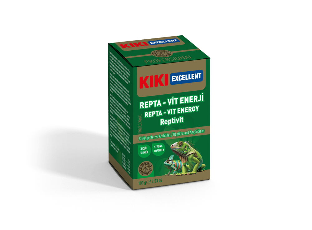 Kiki Excellent Repta-Vit Enerji Reptivit Sürüngenler ve Amfibiler için Toz Mineral 100 Gr