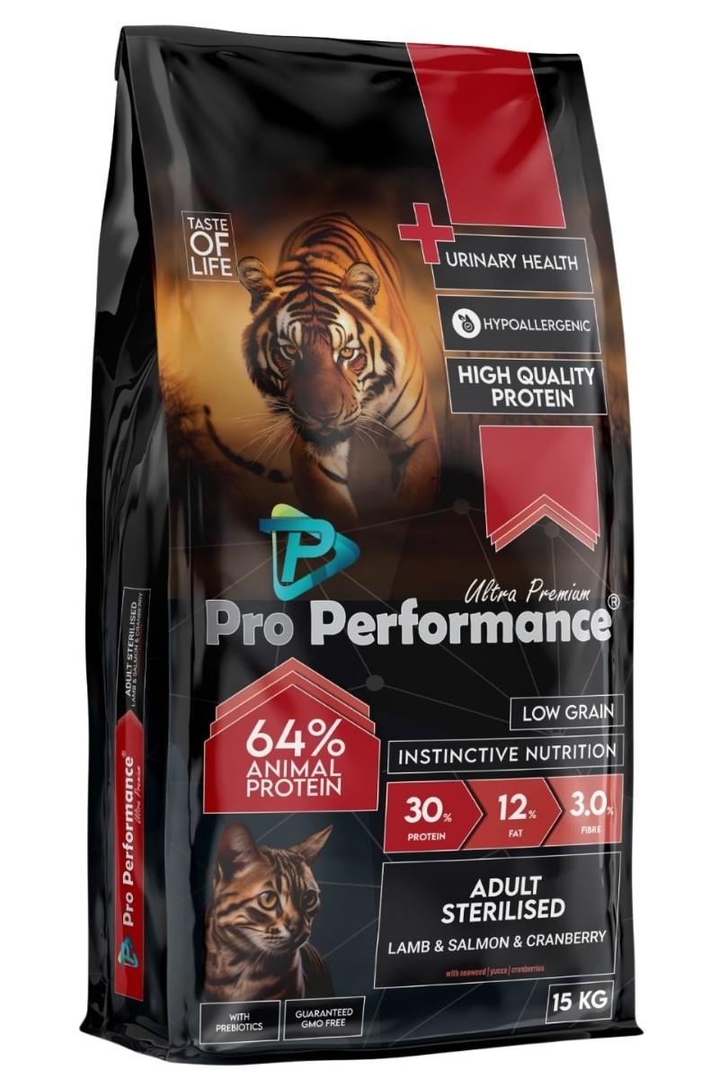 Pro Performance Ultra Premium Yetişkin Pro Performance Adult Cat Sterilised Lamb & Shrimps & Salmon & Cranberry 15
