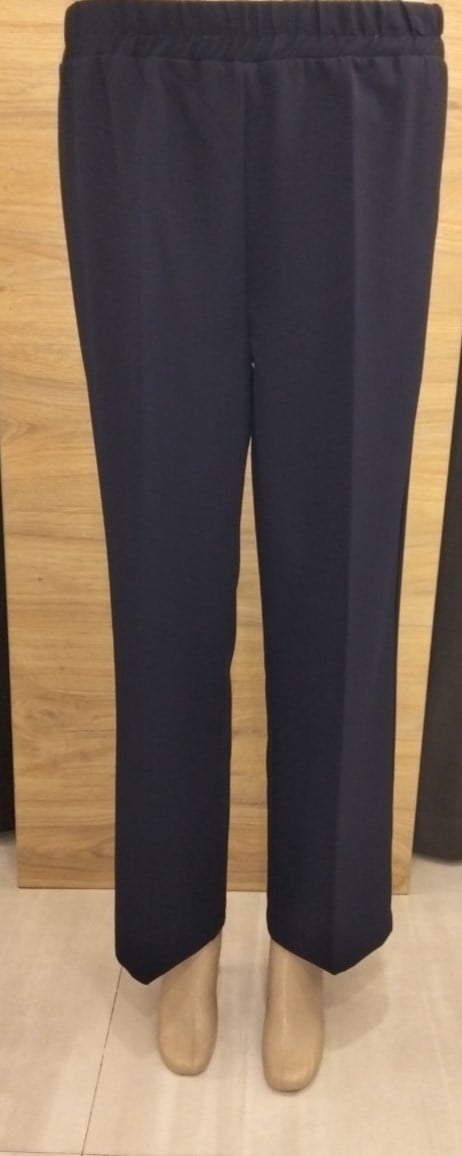 Yeni  Sezon Janset Beli Lastikli Düz Paça  Kumaş Pantalon