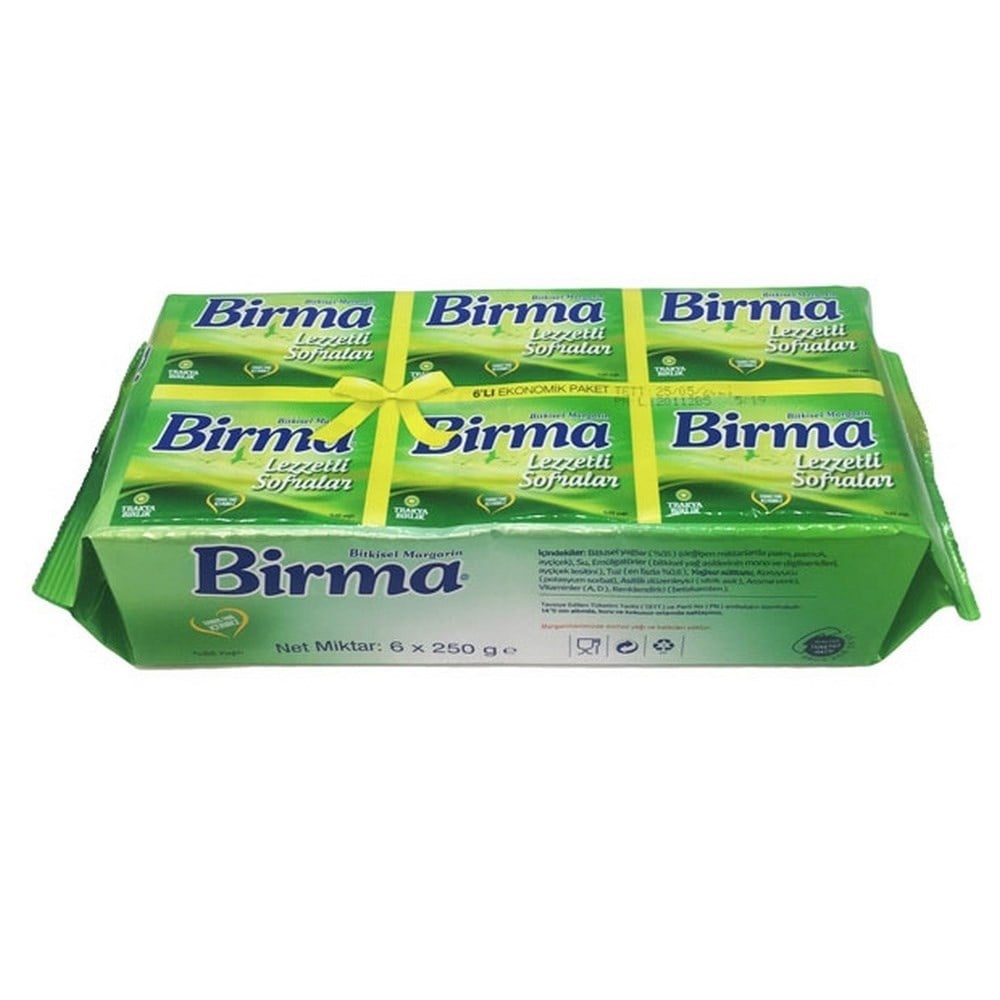 Birma 6 lı Margarin 250 gr %55 Yağlı