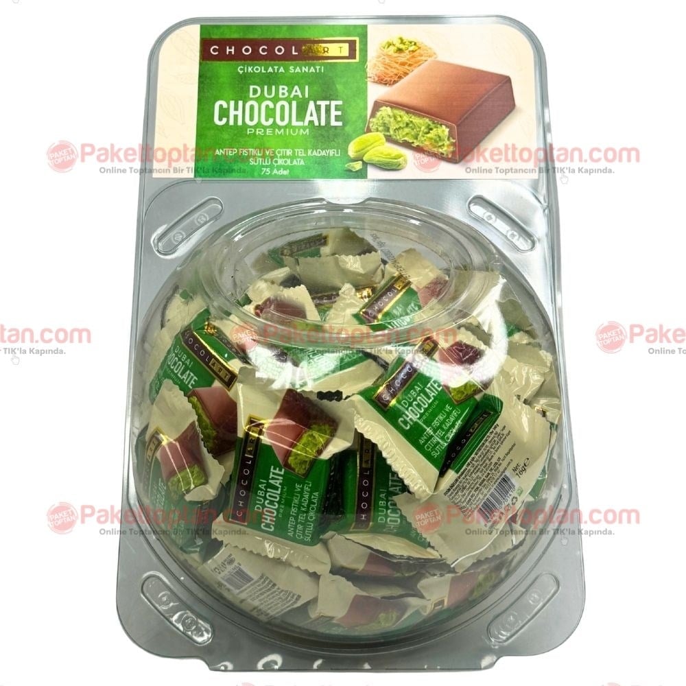 Chocolart Dubai Çikolatası 16 Gr Kavanoz x75 li