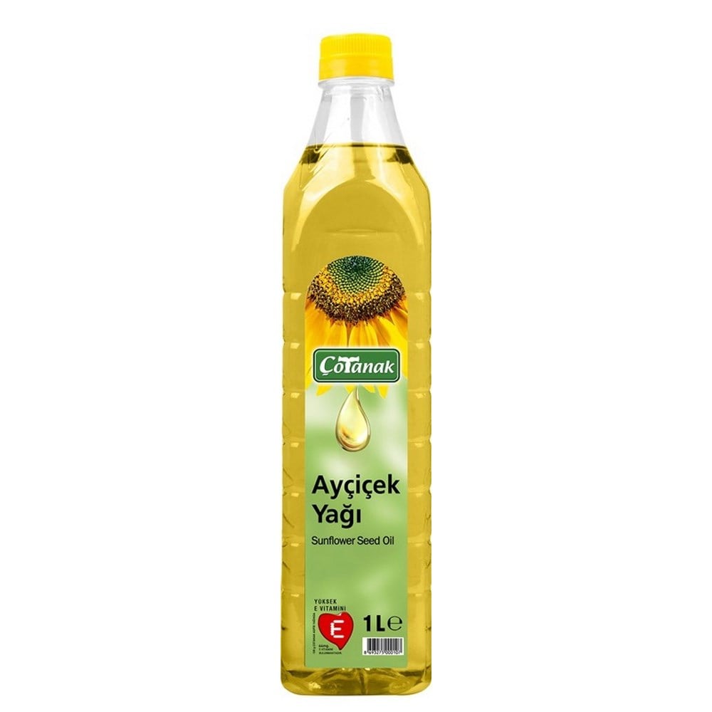 Çotanak Ayçiçek Yağı 1 lt x20 li Koli