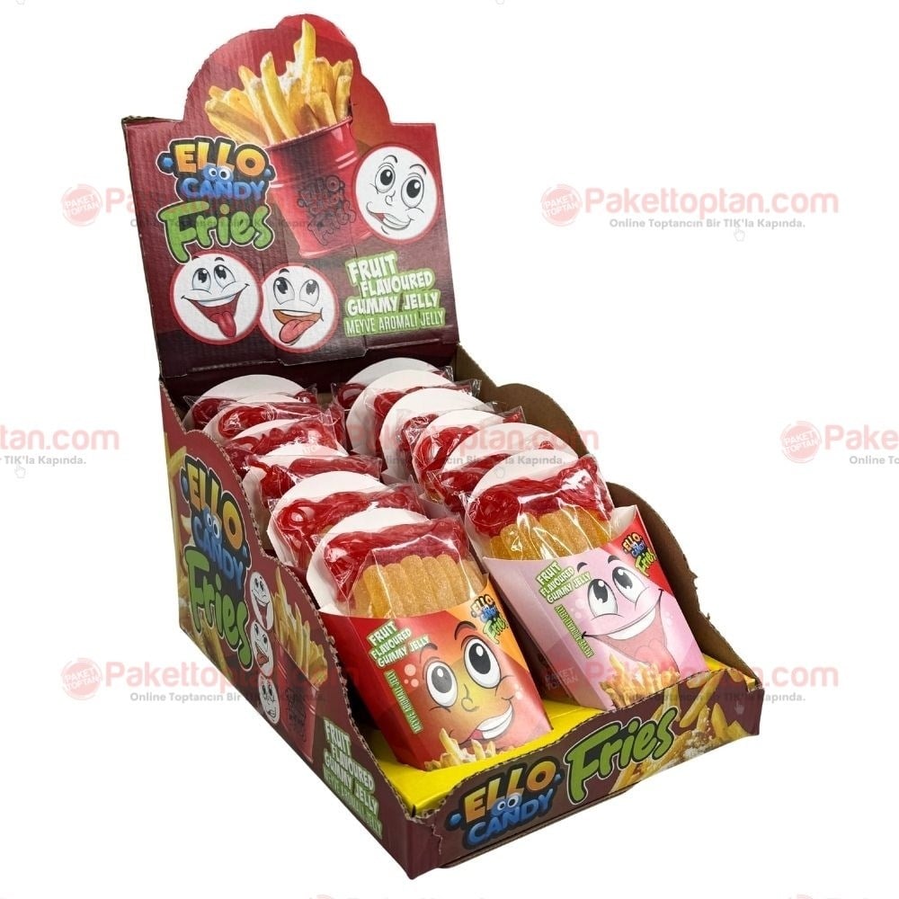 Ello Candy Fries Yumuşak Şeker 60 Gr x12 li Paket