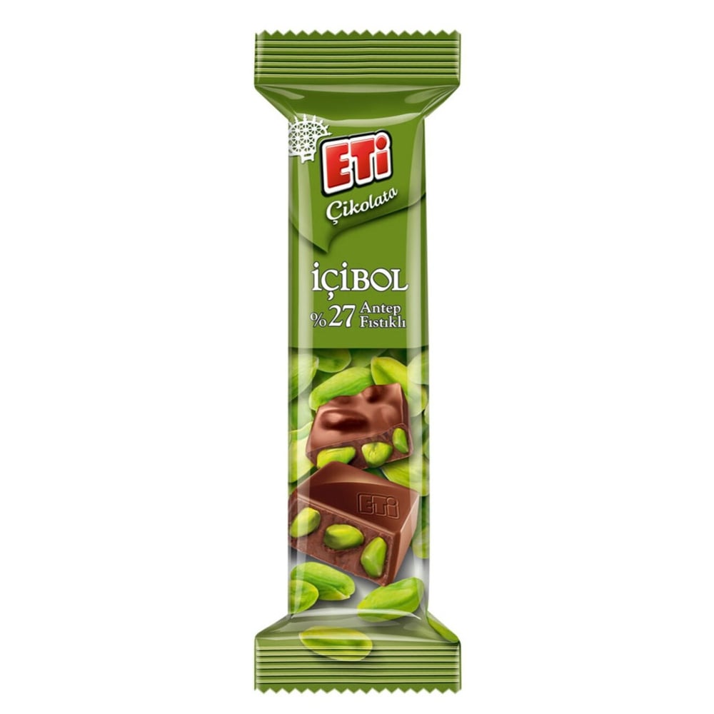 Eti Çikolata İçibol Antep Fıstıklı 30 Gr x12 li Paket