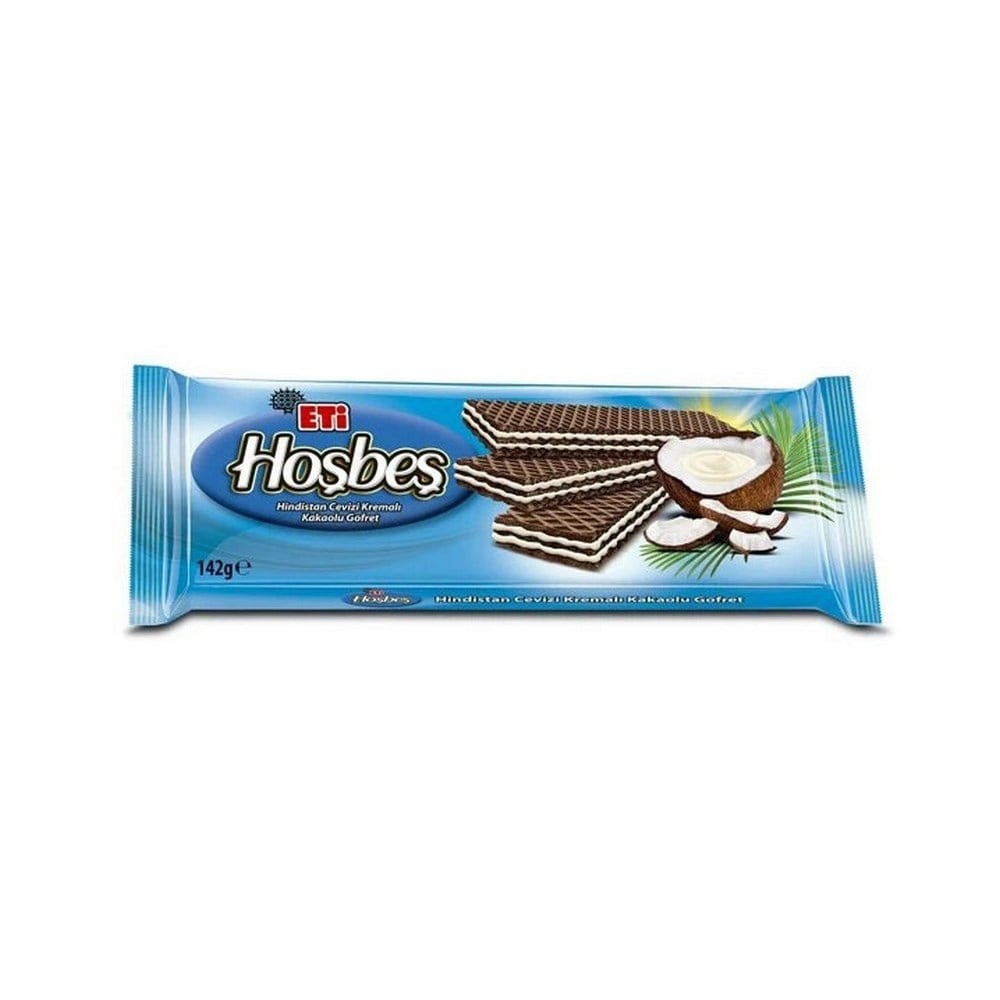 Eti Hoşbeş Hindistan Cevizi Kremalı Gofret 142 gr x20 li Koli