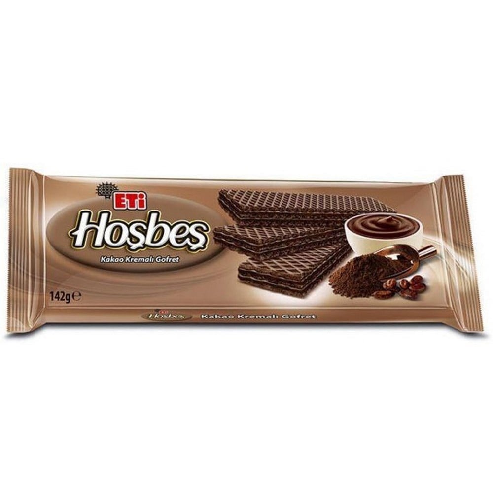 Eti Hoşbeş Kakao Kremalı Gofret 142 Gr x20 li Koli
