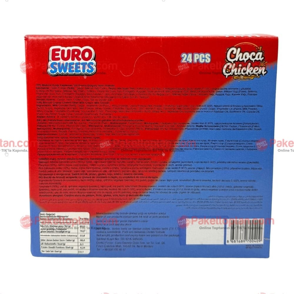 Euro Sweet Choco Chicken 45 Gr x24 lü Paket
