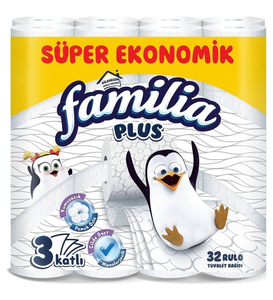 Familia Plus Tuvalet Kağıdı 32 li x3 lü Koli