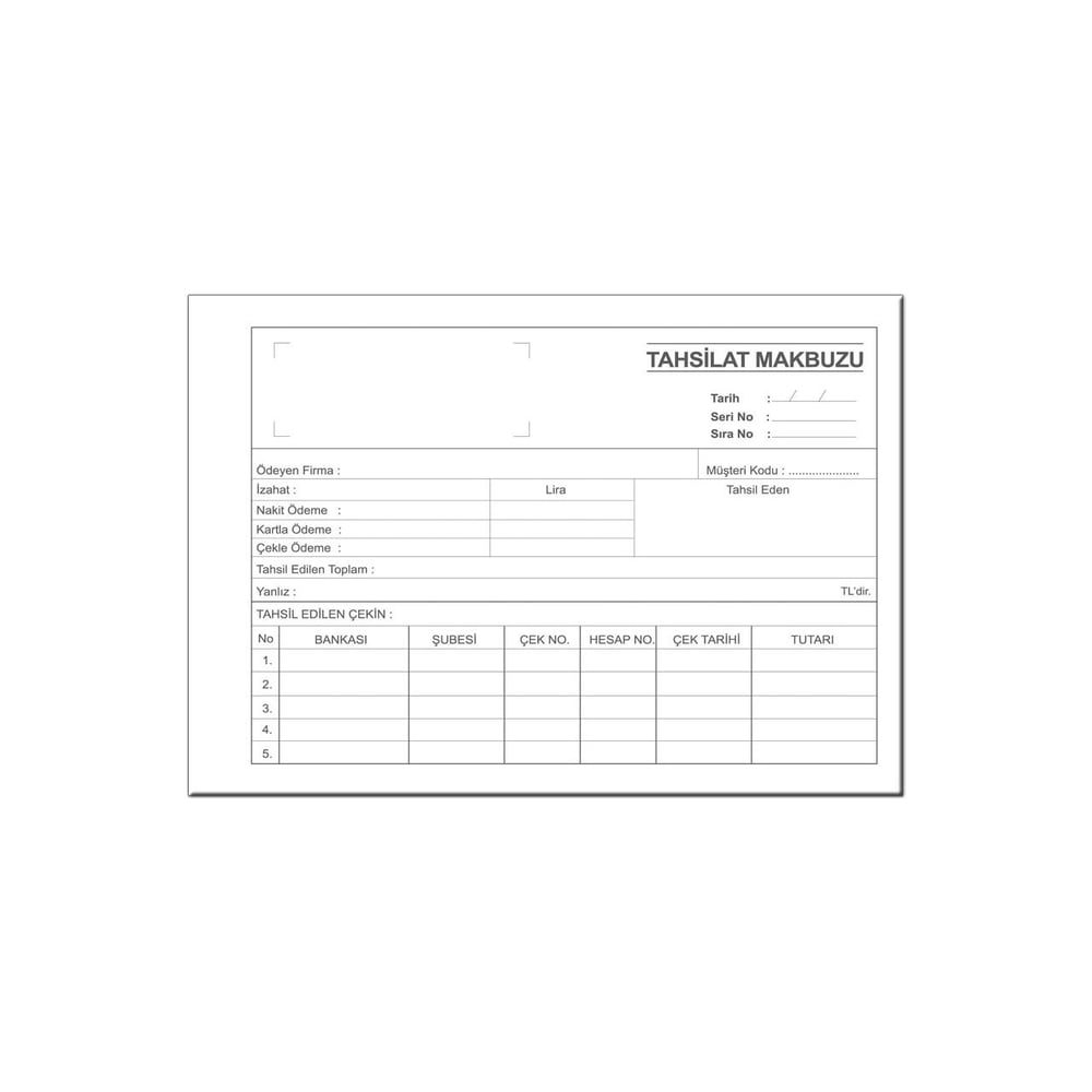 Folix Tahsilat Makbuzu Otokopili Flx-818961