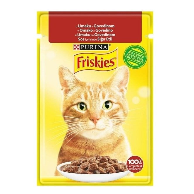 Friskies 85 Gr Sığır Etli Yaş Kedi Maması