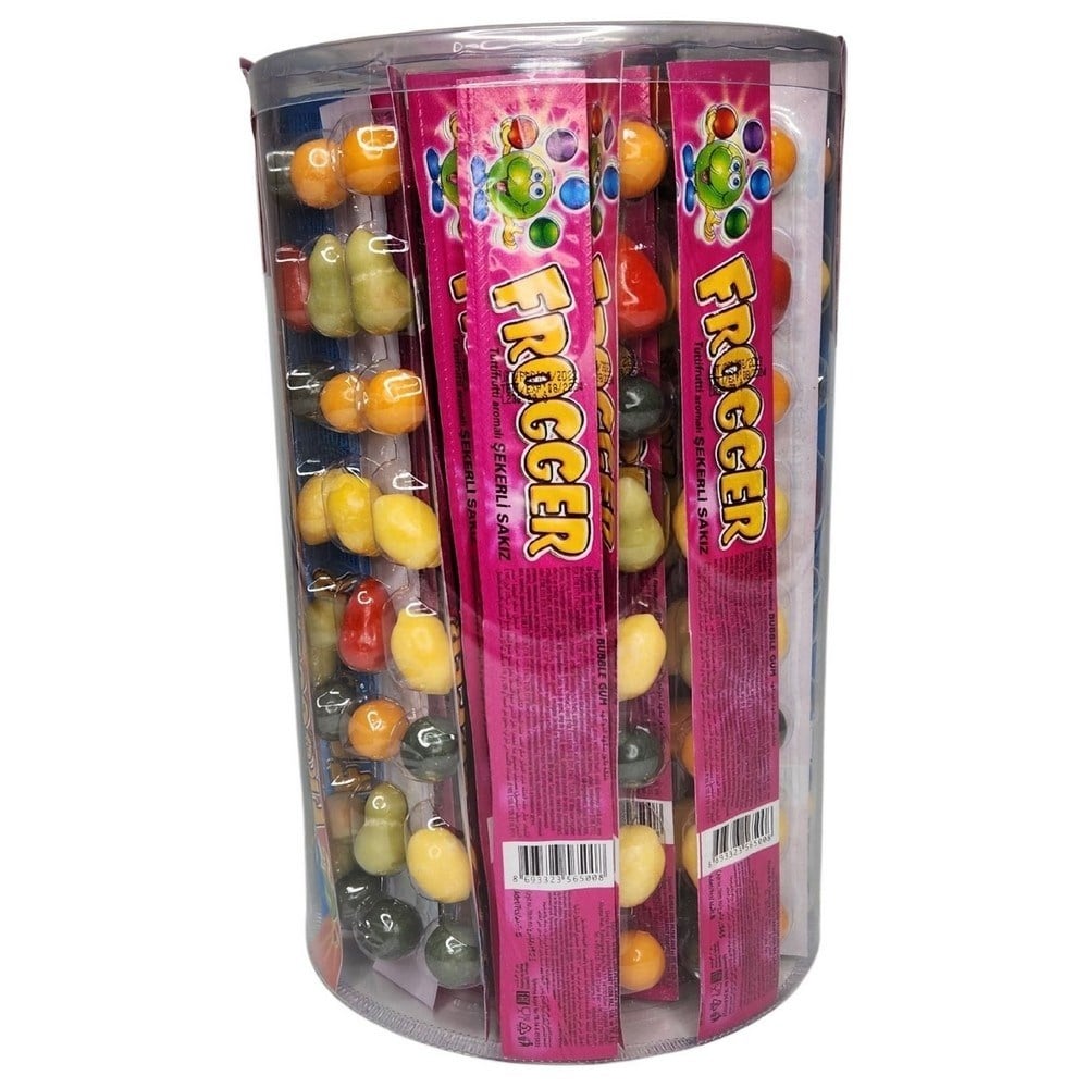Frogger Misket Sakız 8 li Meyve Aromalı x42 li Paket
