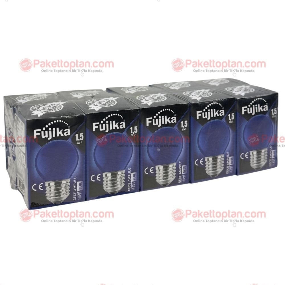 Fujika Led 1,5 Watt Gece Ampulü Mavi x10 lu Paket