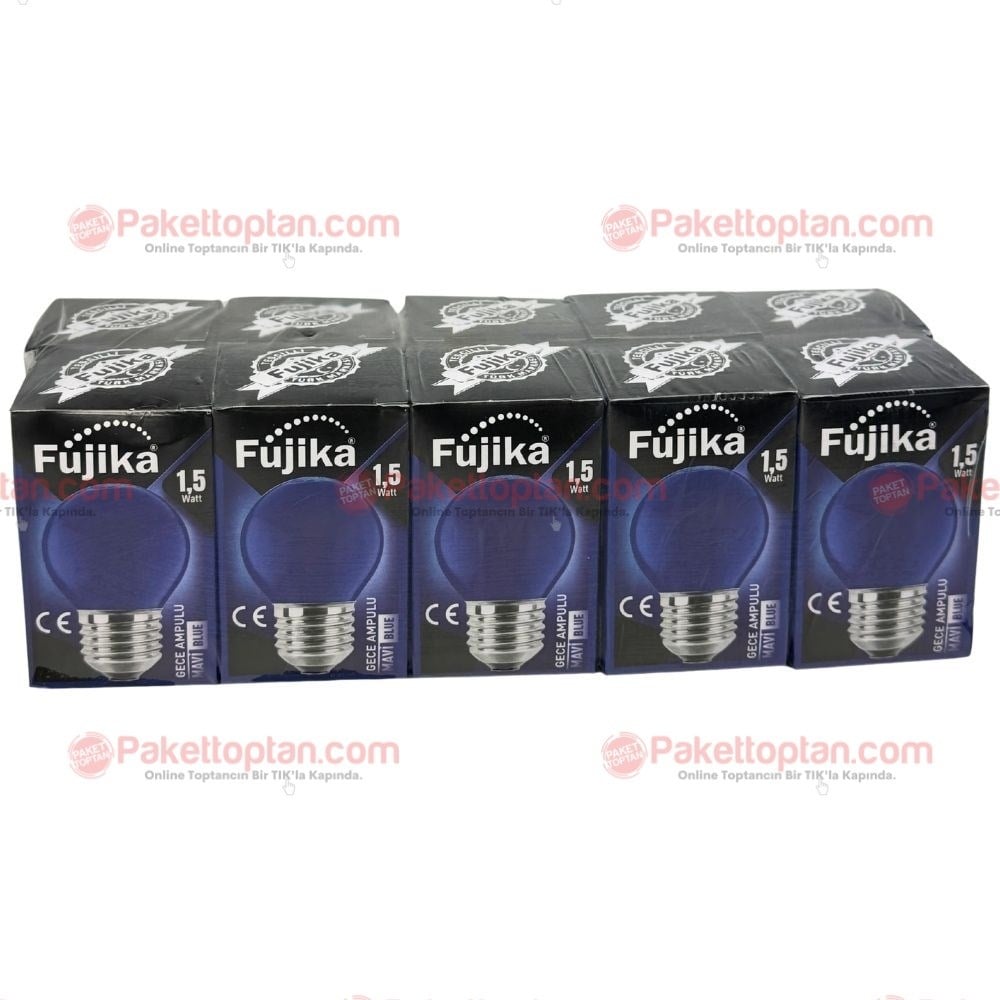 Fujika Led 1,5 Watt Gece Ampulü Mavi x10 lu Paket