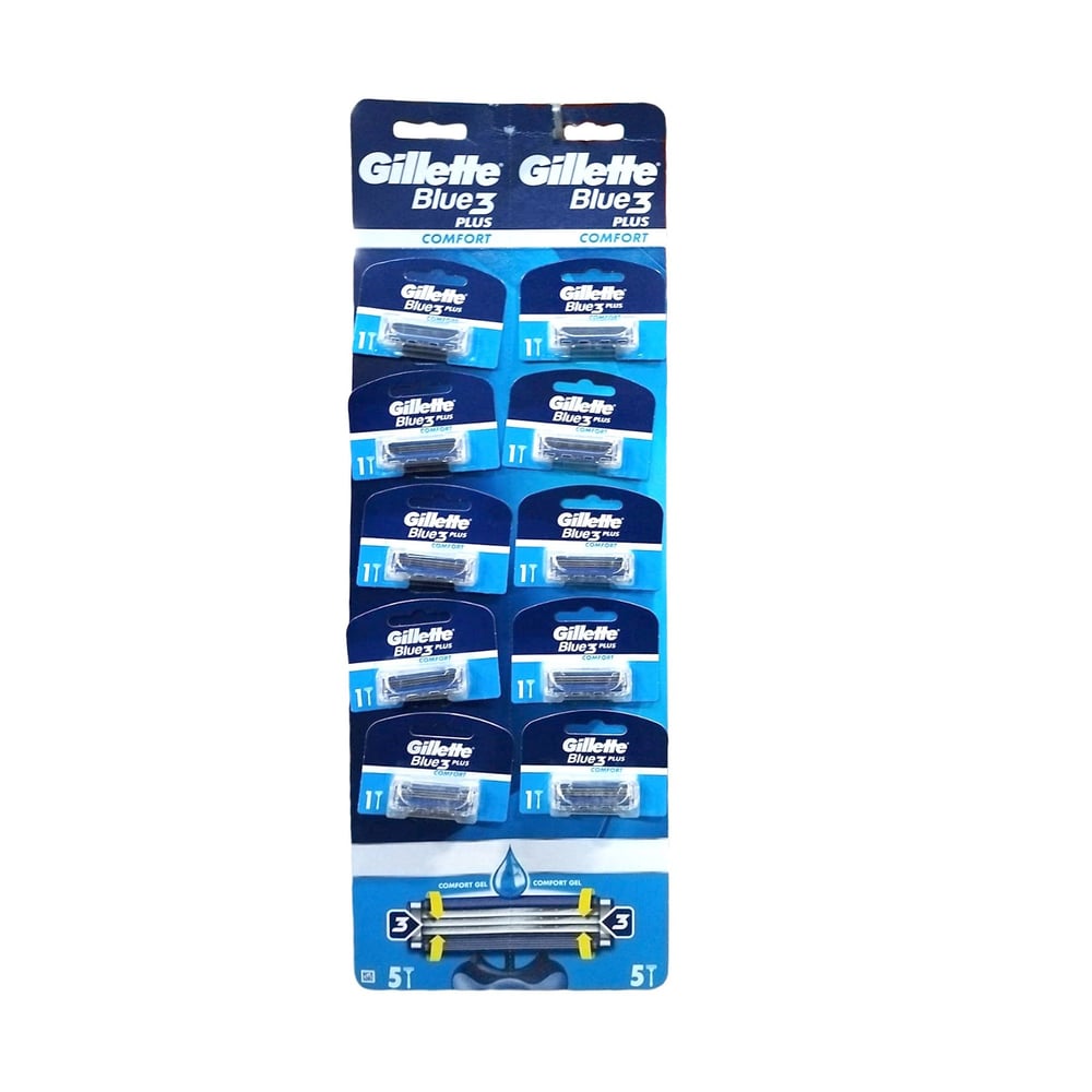 Gillette Blue 3 Plus 10 lu Kartela x10 lu Paket