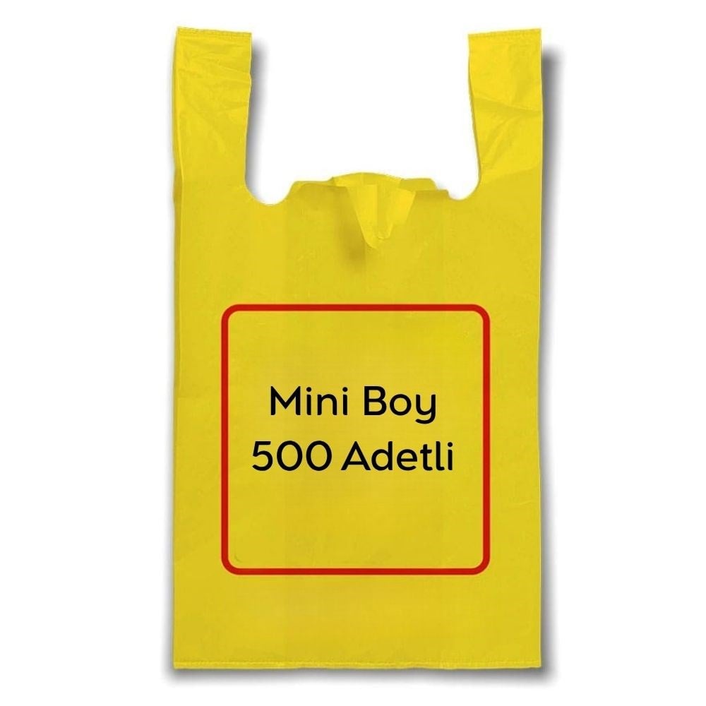 Hışır Poşet Mini 500 lü Sarı (Yumurta Poşeti)