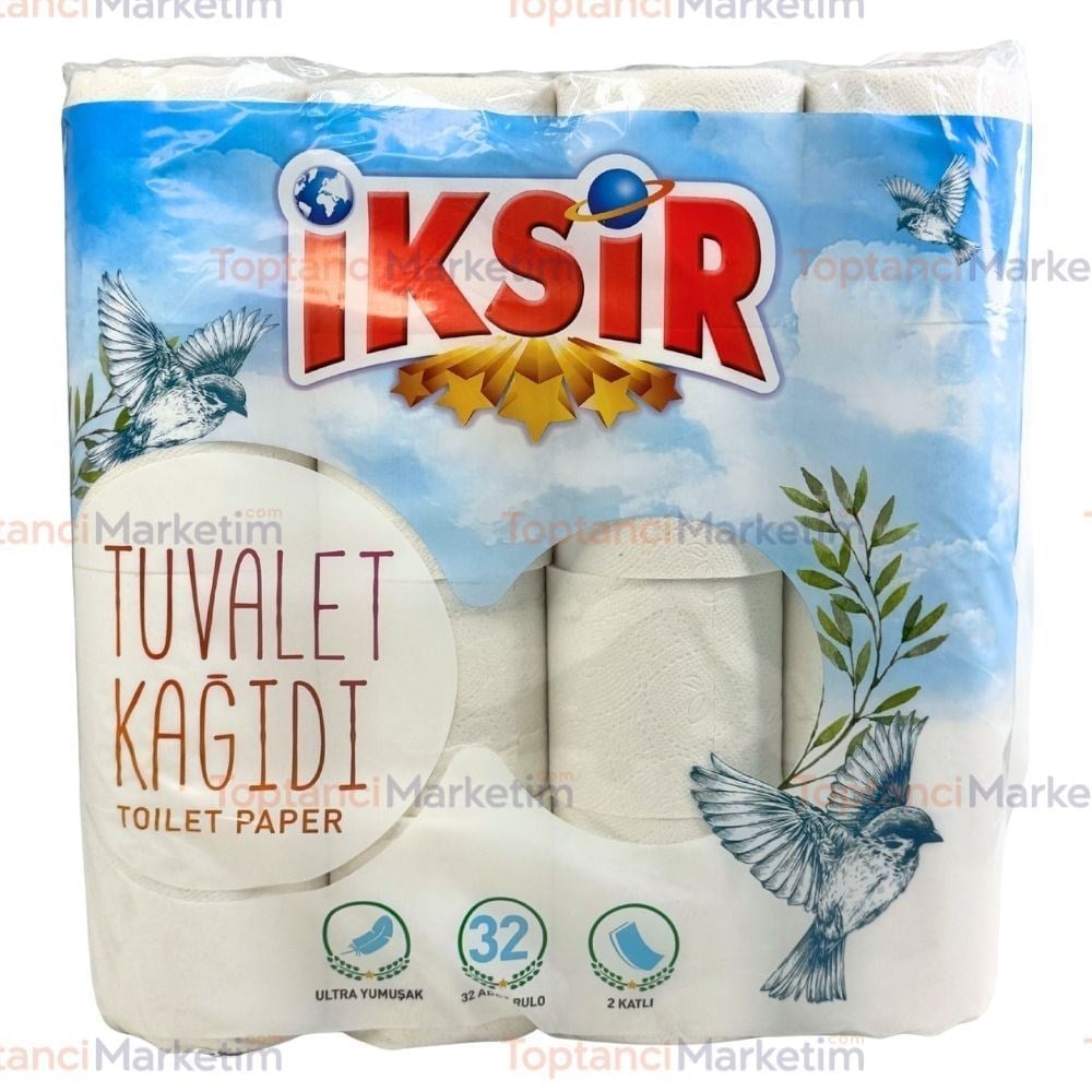 İksir 32 li Tuvalet Kağıdı 2 Katlı x3 lü Koli