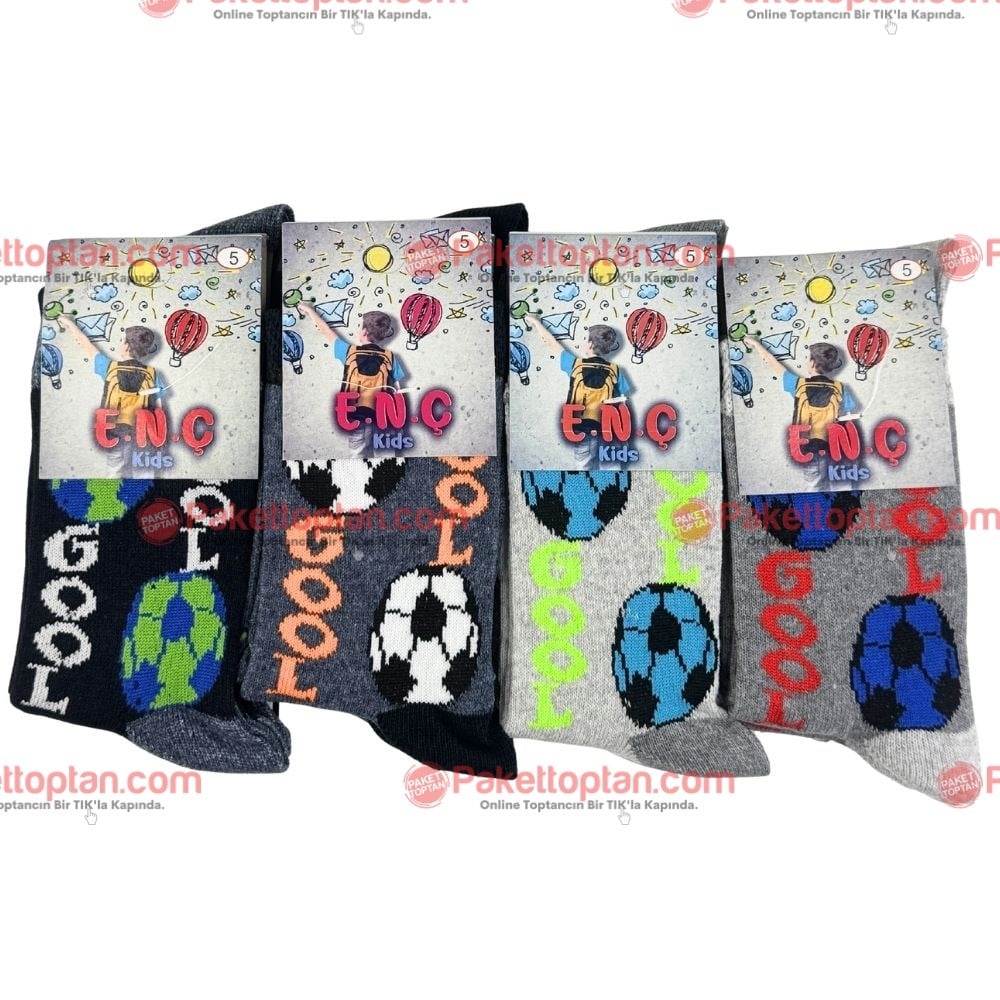 Kesimli Erkek Çocuk Çorap 5 Yaş x12 li Paket