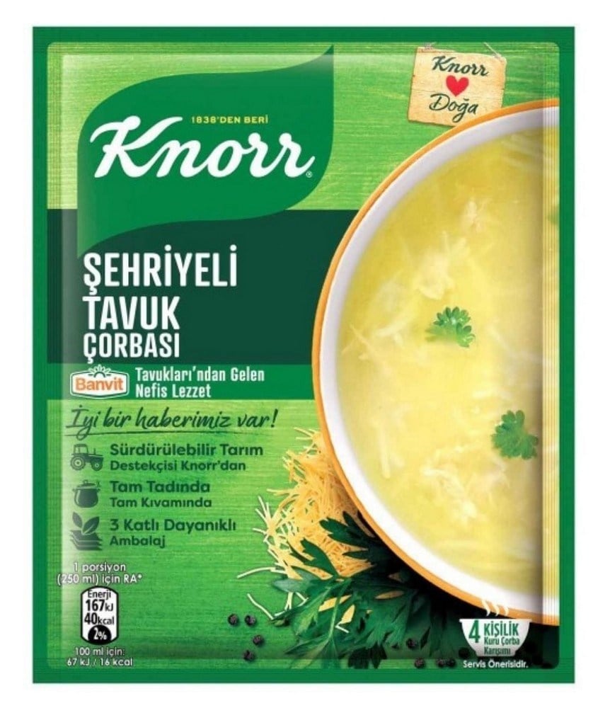 Knorr Çorba Şehriyeli Tavuk Çorbası x12 li Paket