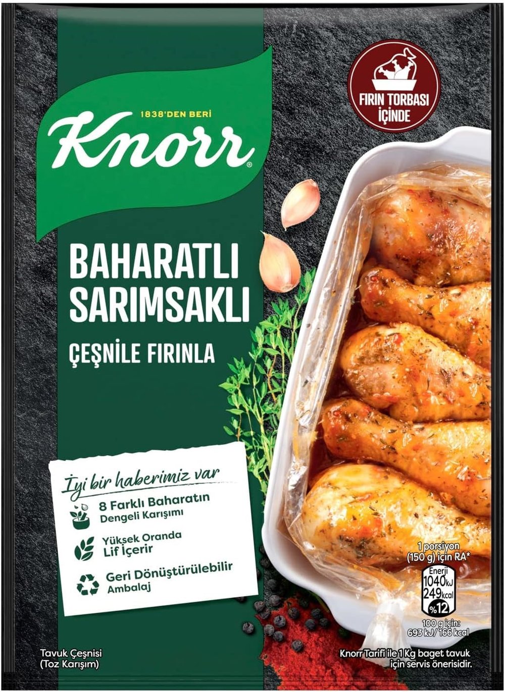 Knorr Harç Baharatlı Sarımsaklı 34 Gr x12 li Paket