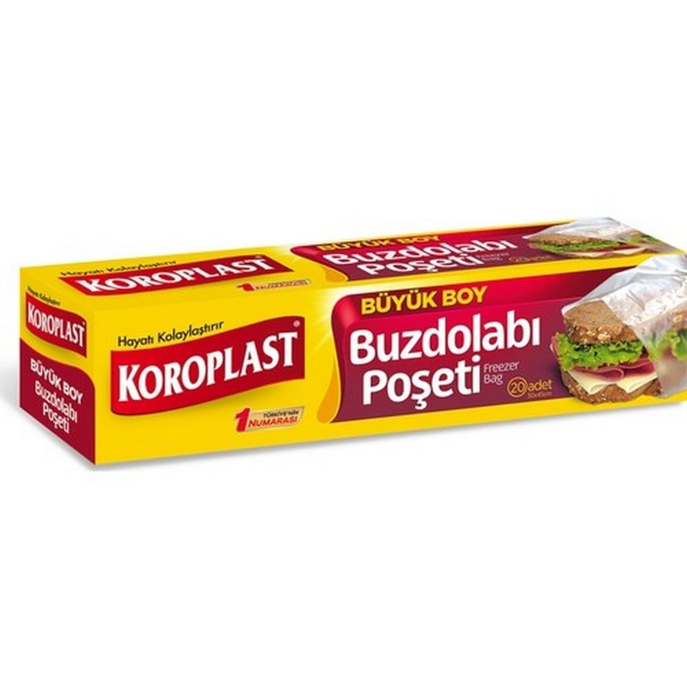 Koroplast Buzdolabı Poşeti Büyük 20 Adet 30x42 Cm