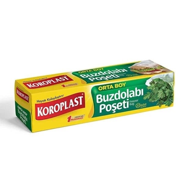 Koroplast Buzdolabı Poşeti Orta 20 Adet 24x35 Cm